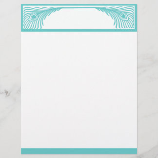 Peacock Feather Border Customisable