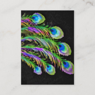 Peacock Feather Business Card Set 996