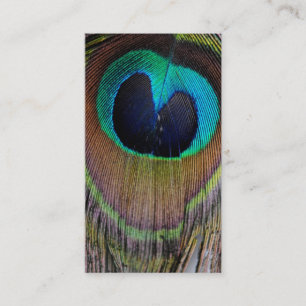Peacock Feather Business Cards