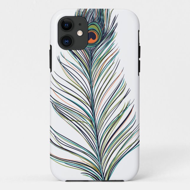 Peacock Feather Case-Mate iPhone Case (Back)