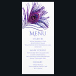 Peacock Feather Chic Glitter Purple Bat Mitzvah Menu<br><div class="desc">This design features an elegant pink and purple glitter peacock feather on a white background with your Bat Mitzvah Menu information below. Personalise by editing the text in the text boxes. Designed for you by Evco Studio www.zazzle.com/store/evcostudio #mitzvah #batmitzvah #eventplanner #mazeltov #jewish #mitzvahswag #party #jewishlife #wedding #kosher #mitzvahlife #corporateevents #mitzvahparty...</div>