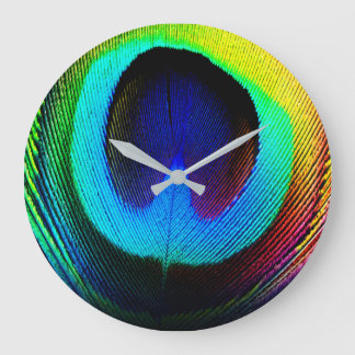 Peacock Feather Clock