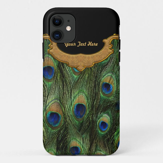 Peacock Feather - Customise Case-Mate iPhone Case (Back)
