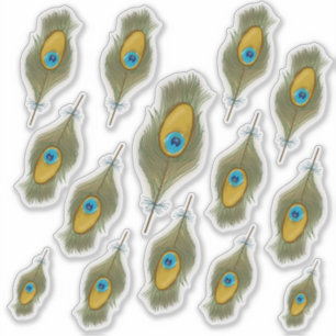 Peacock Feather Decal