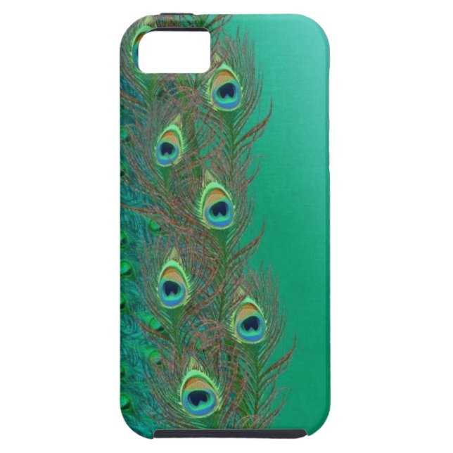 Peacock feather design iPhone 5 cases (Back)