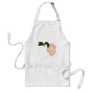 Peacock feather design standard apron