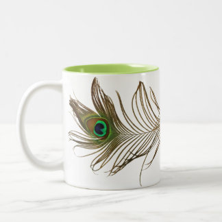 Peacock Feather Double - Mug
