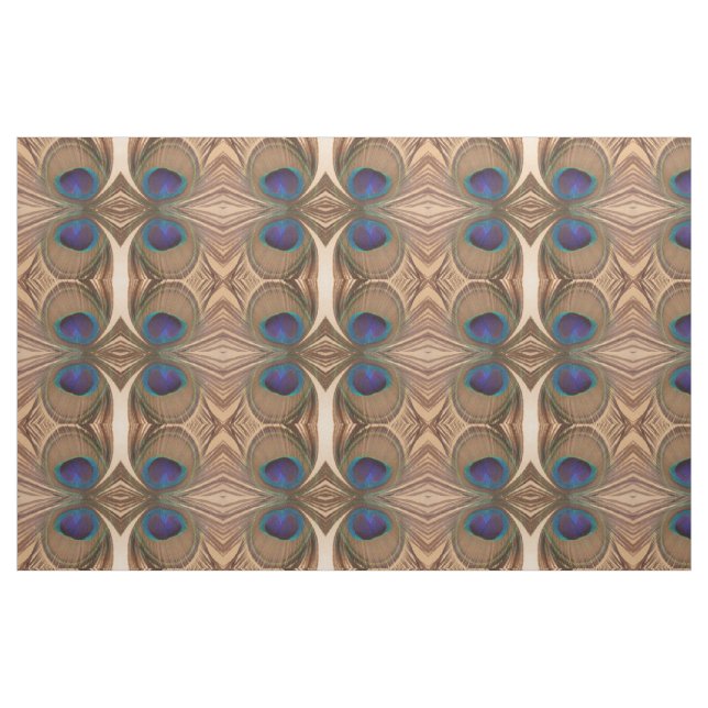 Peacock Feather Fabric (Fat Quarter)