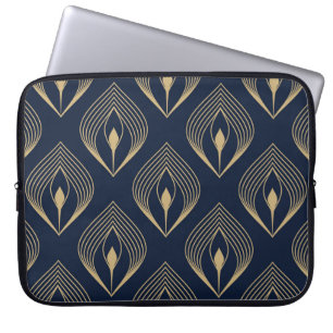 Peacock Feather: Floral Paisley Laptop Sleeve