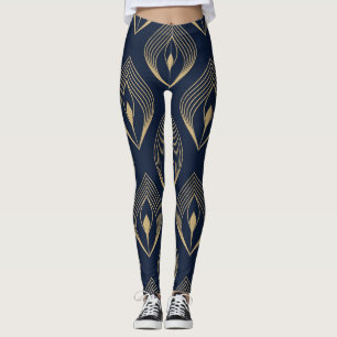 Peacock Feather: Floral Paisley Leggings