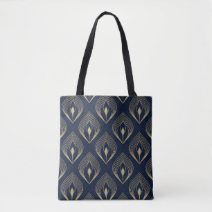 Peacock Feather: Floral Paisley Tote Bag