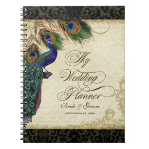 Peacock & Feather Formal Wedding Planner Journal