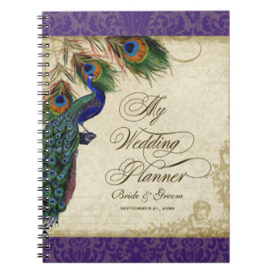 Peacock & Feather Formal Wedding Planner Journal