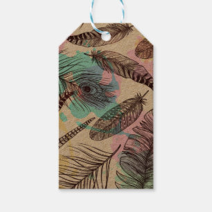 Peacock Feather Gift Tags