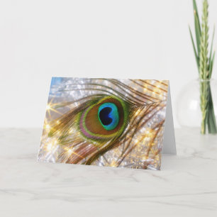 Peacock Feather Greeting Card