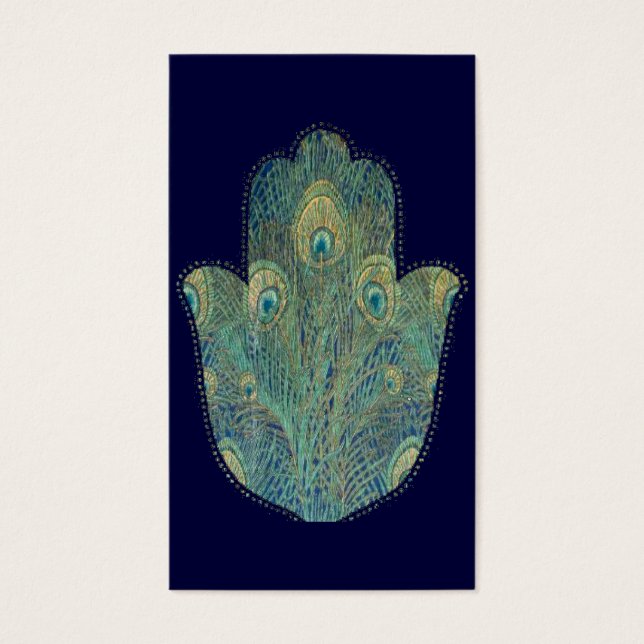 Peacock Feather Hamsa (Front)