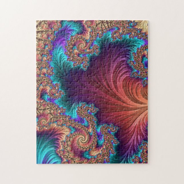 Peacock Feather Jigsaw Puzzle (Vertical)