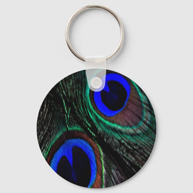Peacock feather key ring (Front)