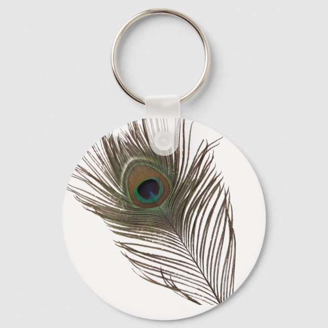 Peacock feather key ring (Front)