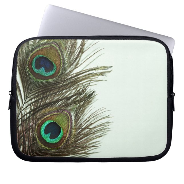 Peacock Feather Laptop Bag (Front)