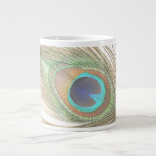 Peacock Feather Large Coffee Mug