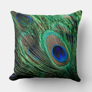 Peacock Feather Lucky Cushion