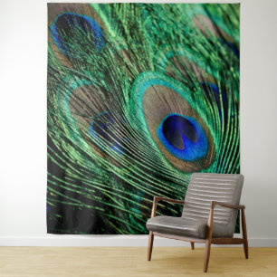 Peacock Feather Lucky Tapestry