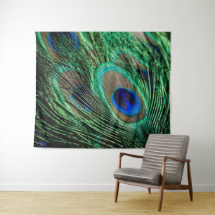 Peacock Feather Lucky Tapestry