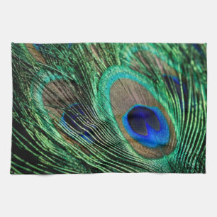Peacock Feather Lucky Tea Towel