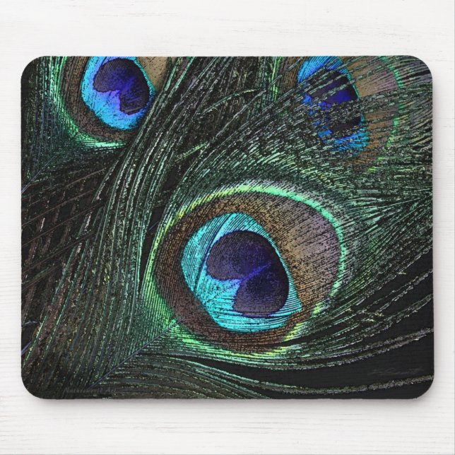 Peacock Feather Mousepad (Front)