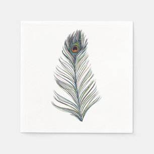 Peacock Feather Napkin