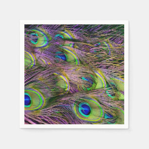 Peacock Feather  Napkin