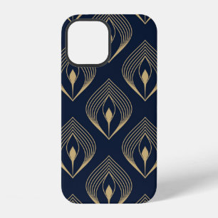 Peacock feather ombre pattern ditzy floral motif. iPhone 12 case