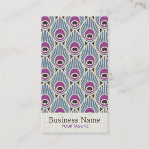 Peacock Feather Pattern Business Card