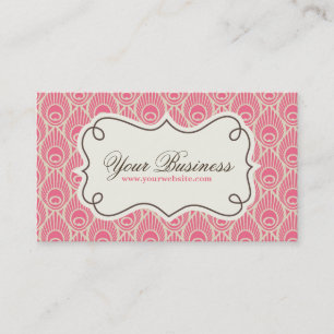 Peacock Feather Pattern Business Card