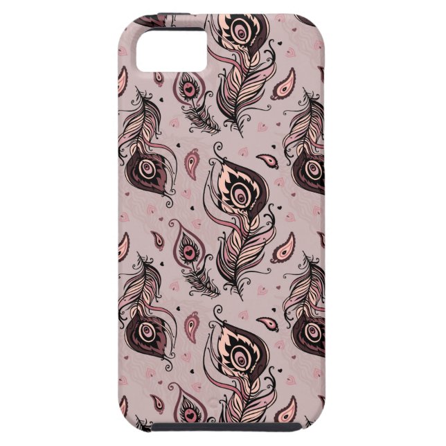 Peacock feather pattern Case-Mate iPhone case (Back)