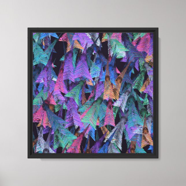 Peacock Feather Pattern Design  Canvas Print (Front)