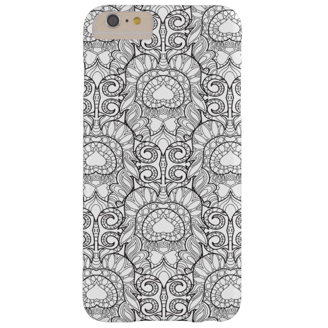 Peacock Feather Pattern Doodle Case-Mate iPhone Case (Back)