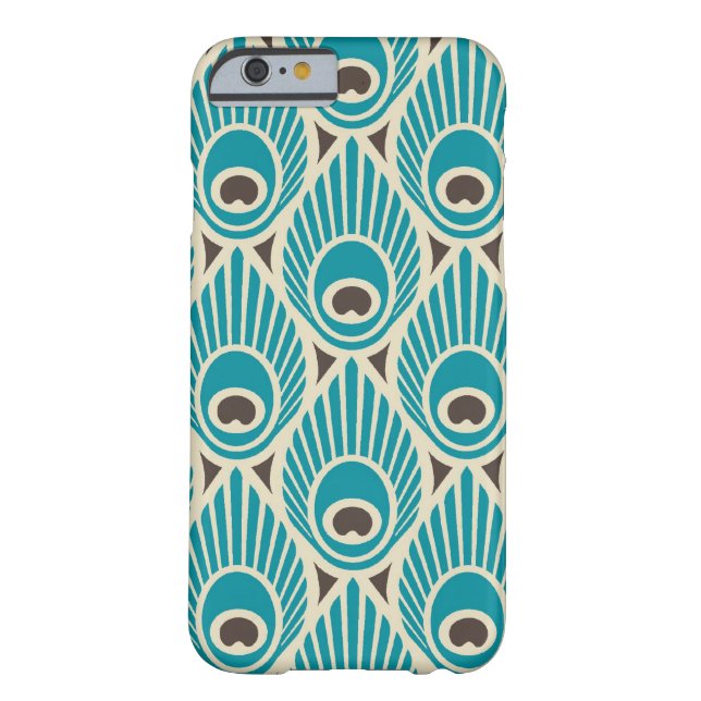 Peacock Feather Pattern iPhone 6 case (Back)