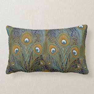 Peacock Feather Pillow