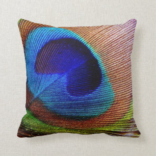 Peacock Feather Pillow