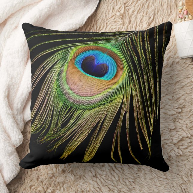 Peacock Feather Pillow (Blanket)