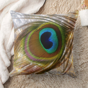 Peacock Feather Pillow