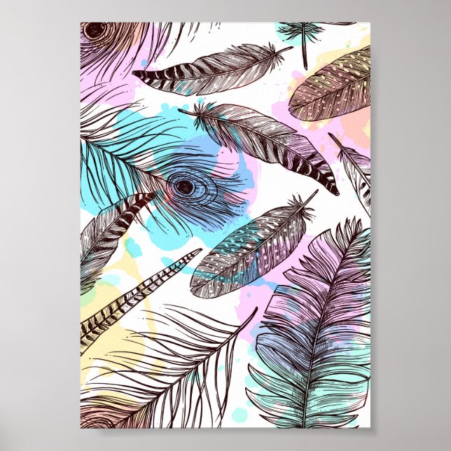 Peacock Feather Poster (Front)
