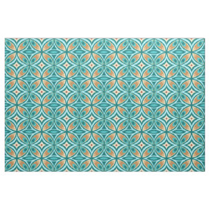 Peacock Feather Print on Pima Cotton Fabric