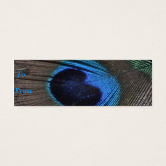 Peacock Feather Profile Card