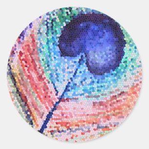 Peacock Feather Sticker