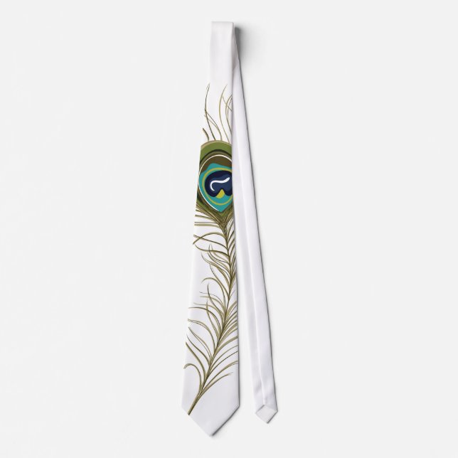 Peacock Feather Tie (Front)