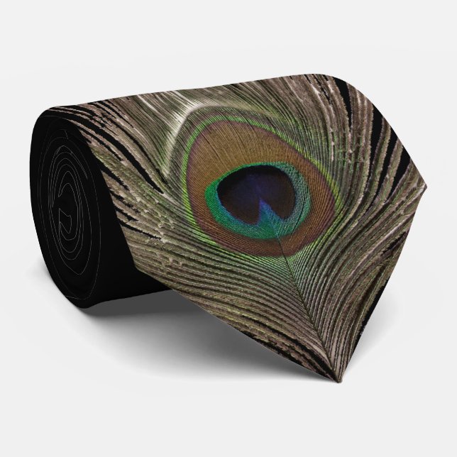 Peacock feather tie (Rolled)