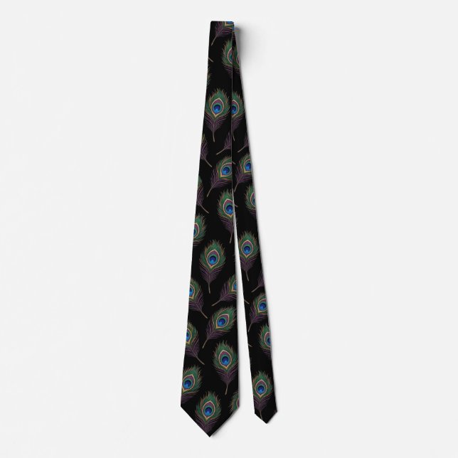 peacock feather tie (Front)